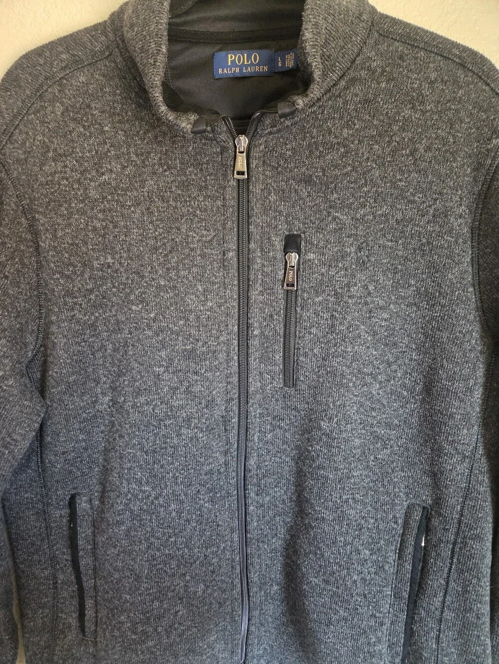 Polo Ralph Lauren Fleece Mockneck Jacket Size Large